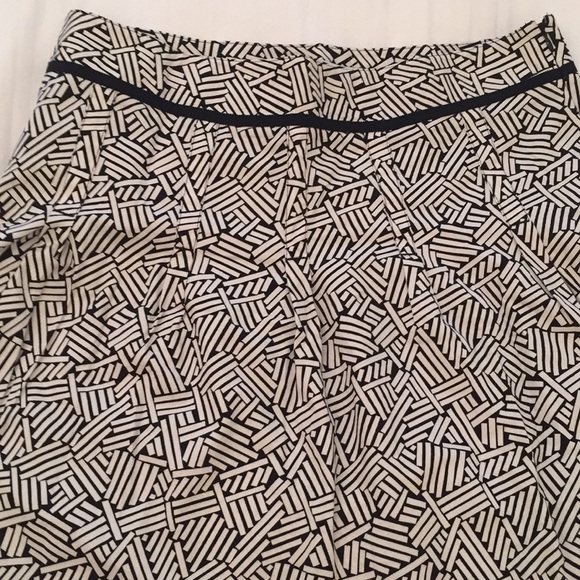 Ann Taylor Loft Casual A-Line Skirt - Black/White - Picture 2 of 5
